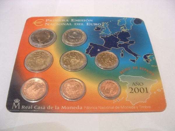 (afbeelding voor) BU set Spanje 2001